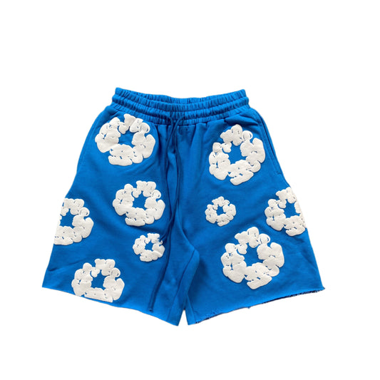 DENIM TEARS COTTON WREATH SHORTS BLUE - Prime Reps