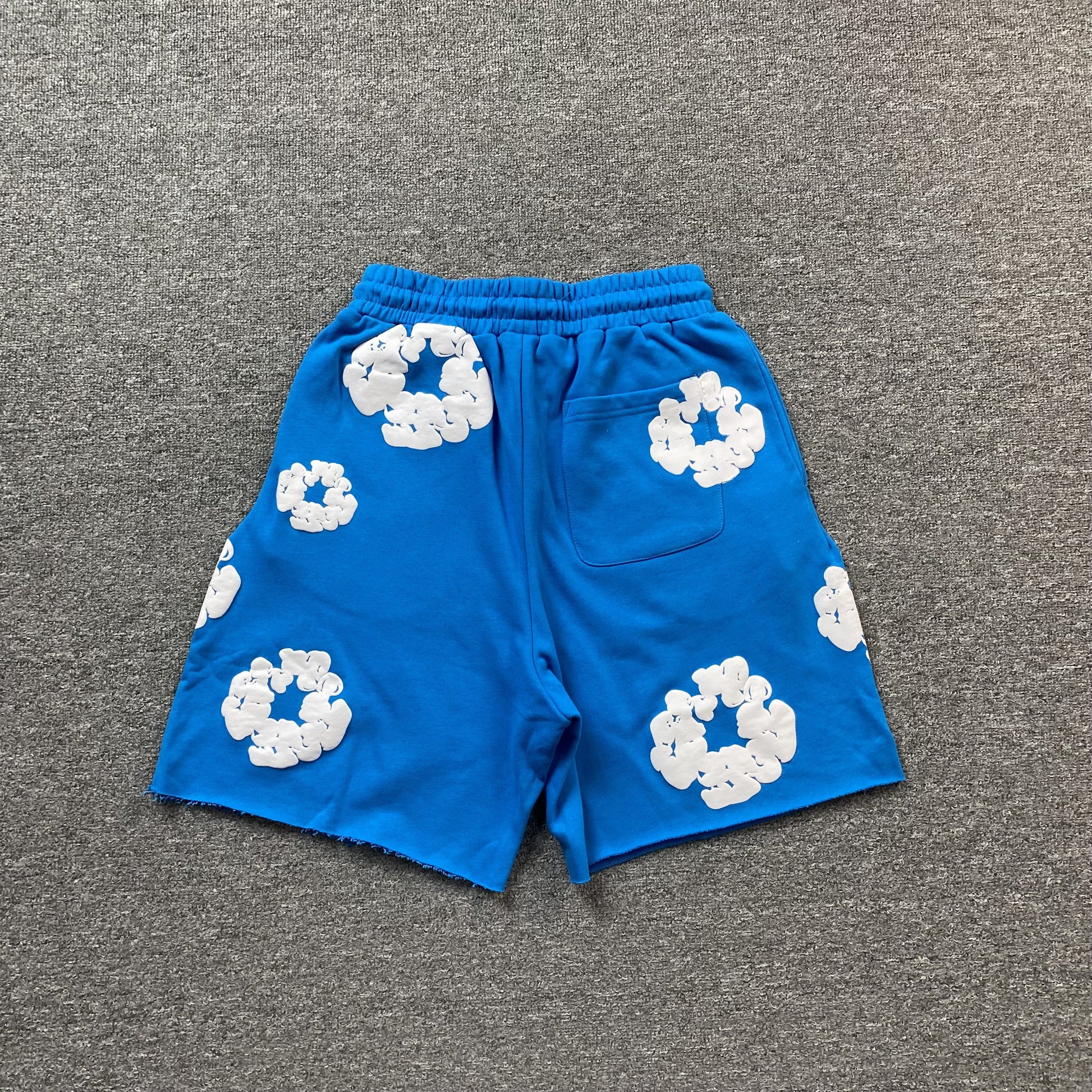 DENIM TEARS COTTON WREATH SHORTS BLUE - Prime Reps