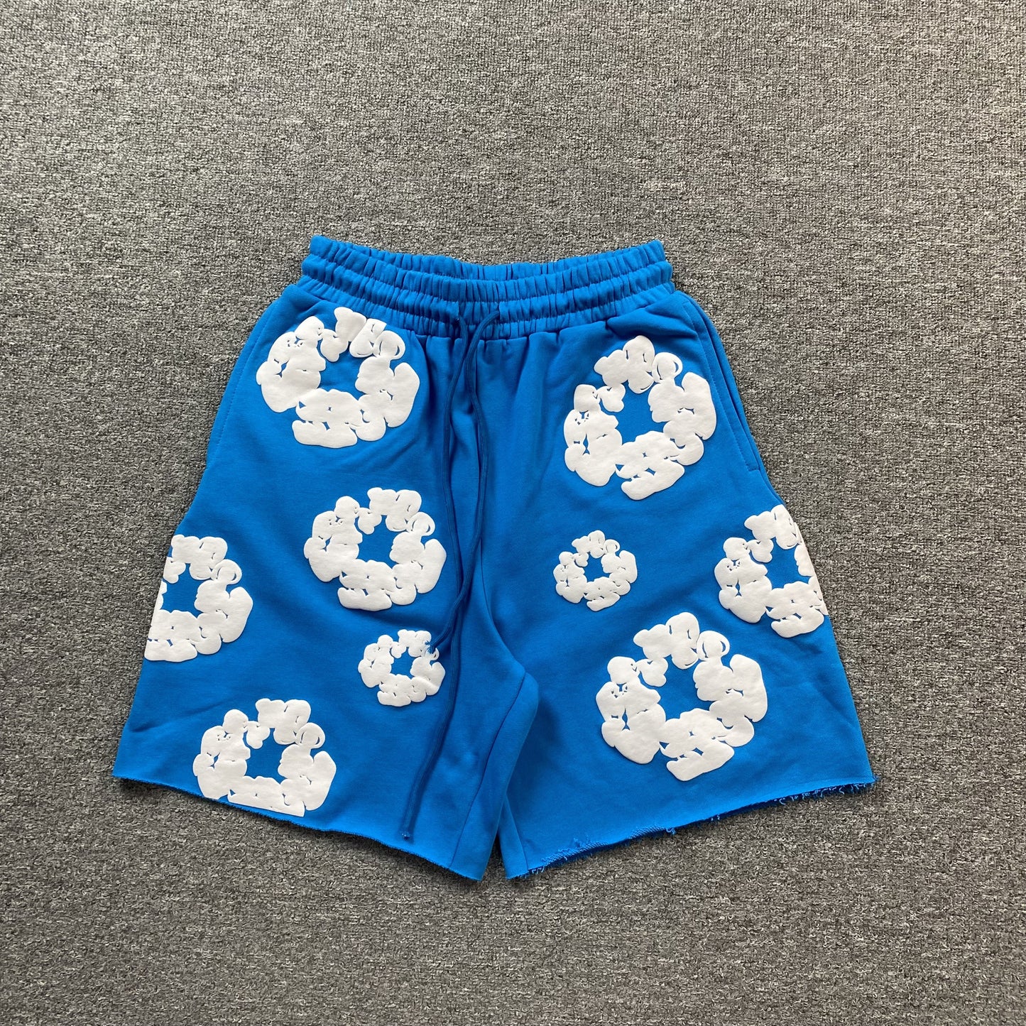 DENIM TEARS COTTON WREATH SHORTS BLUE - Prime Reps