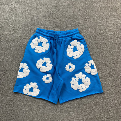 DENIM TEARS COTTON WREATH SHORTS BLUE - Prime Reps
