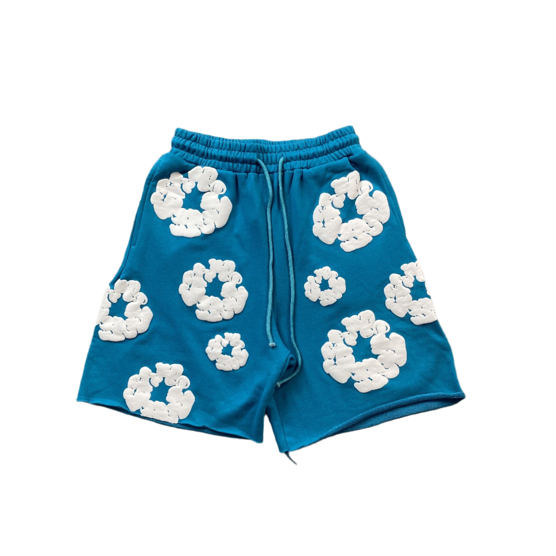 DENIM TEARS COTTON WREATH SHORTS CERULEAN - Prime Reps