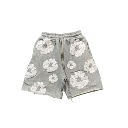 DENIM TEARS COTTON WREATH SHORTS GREY - Prime Reps