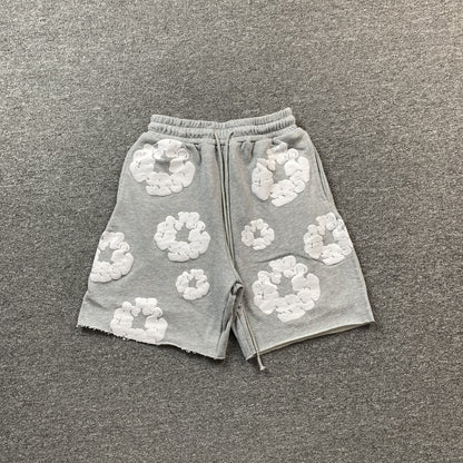 DENIM TEARS COTTON WREATH SHORTS GREY - Prime Reps