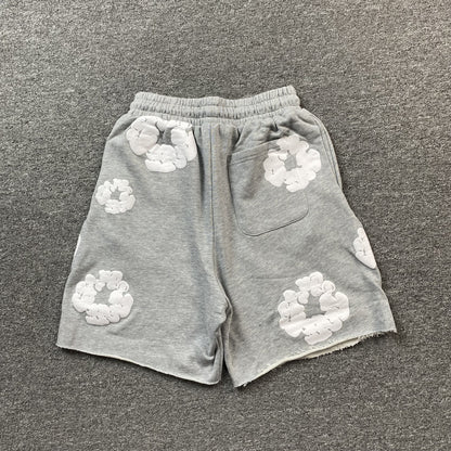 DENIM TEARS COTTON WREATH SHORTS GREY - Prime Reps