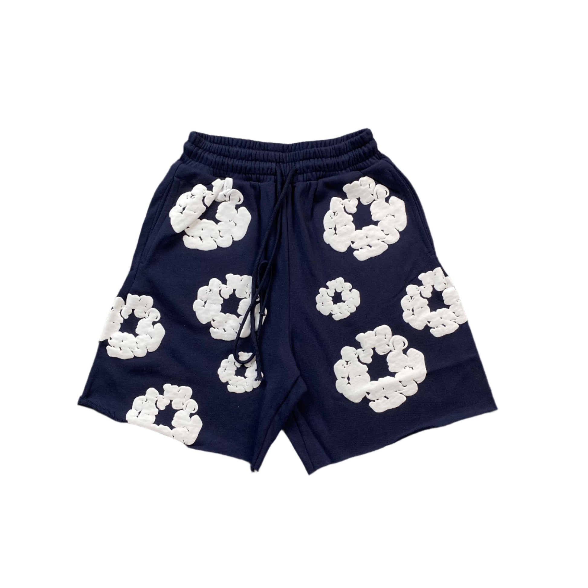 DENIM TEARS COTTON WREATH SHORTS NAVY - Prime Reps