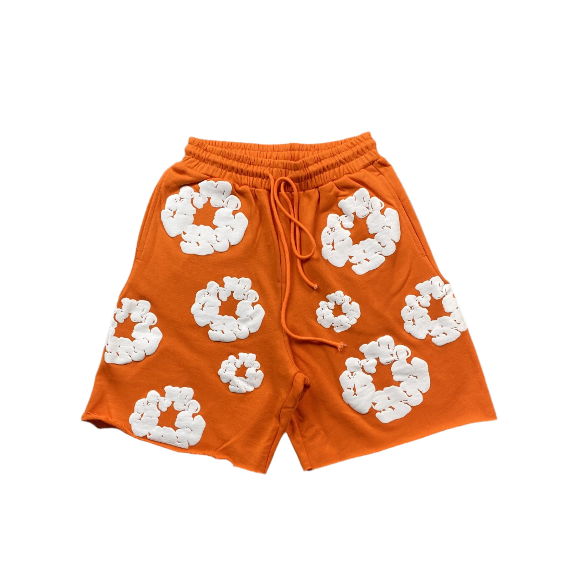 DENIM TEARS COTTON WREATH SHORTS ORANGE - Prime Reps