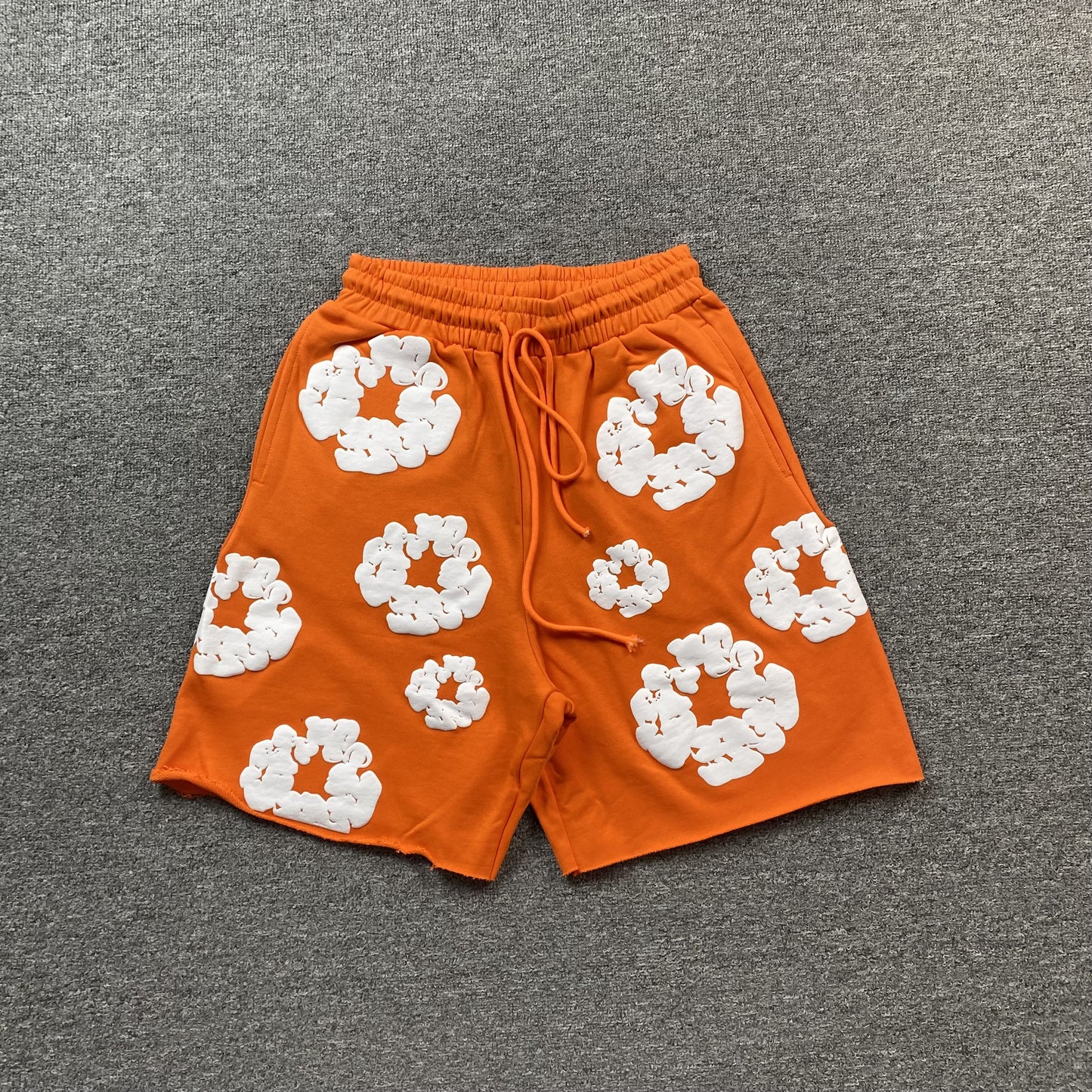 DENIM TEARS COTTON WREATH SHORTS ORANGE - Prime Reps