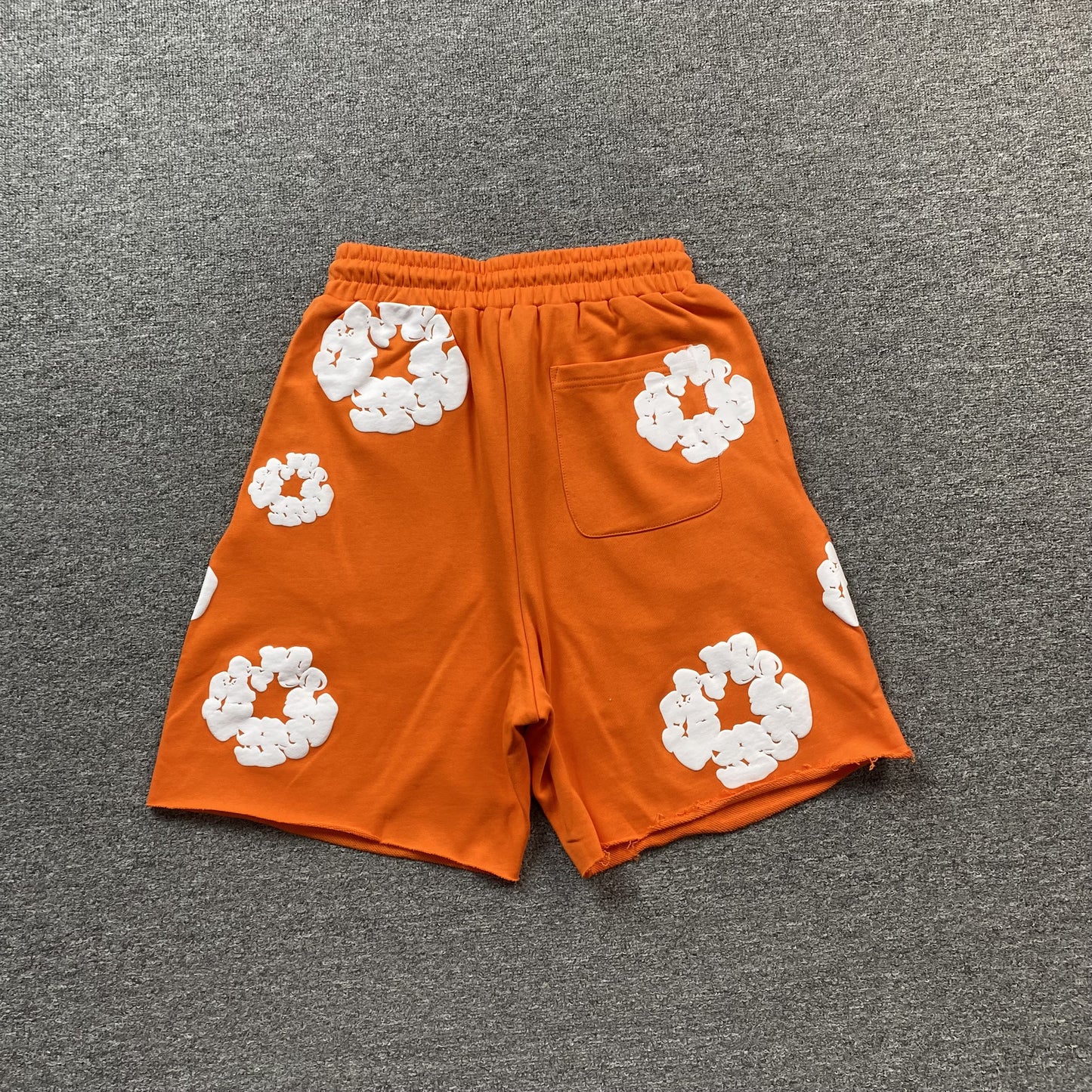 DENIM TEARS COTTON WREATH SHORTS ORANGE - Prime Reps