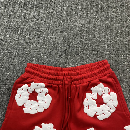 DENIM TEARS COTTON WREATH SHORTS RED - Prime Reps