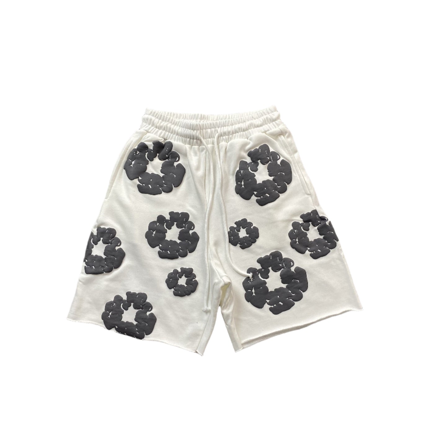 DENIM TEARS COTTON WREATH SHORTS WHITE - Prime Reps