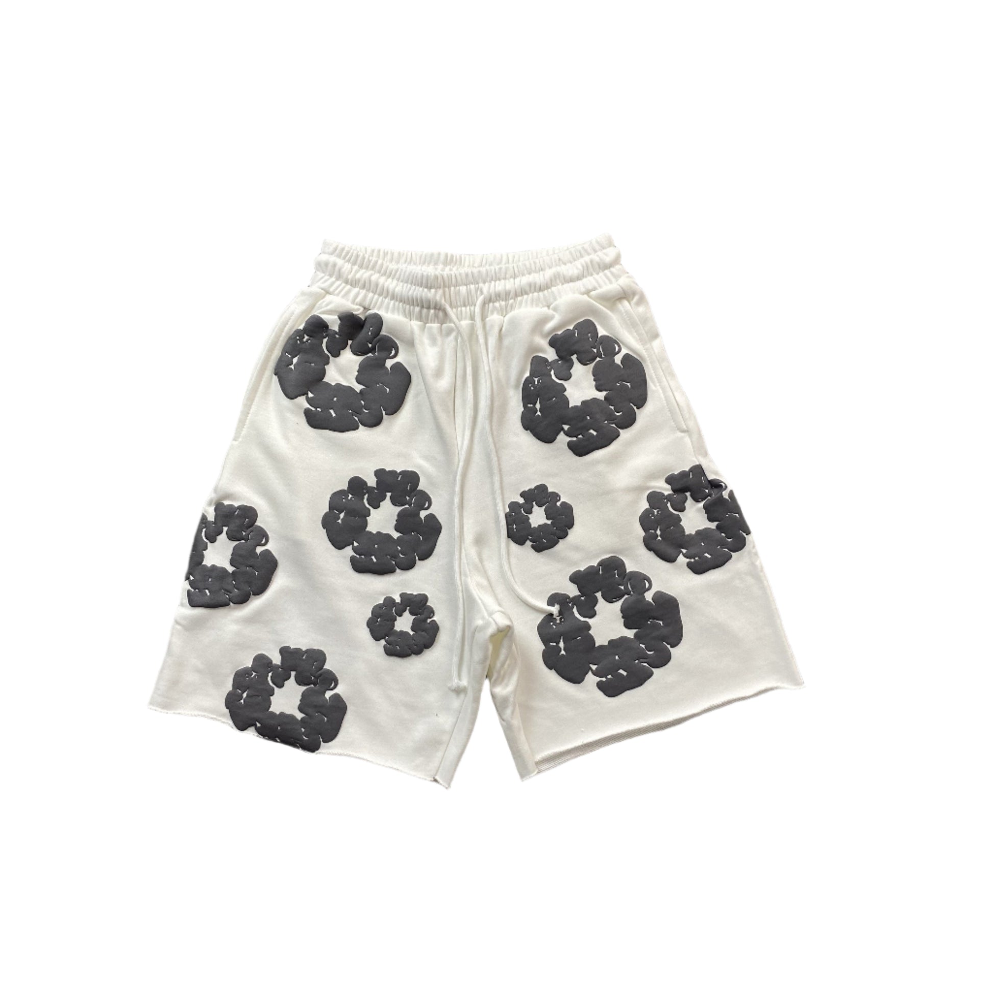 DENIM TEARS COTTON WREATH SHORTS WHITE - Prime Reps