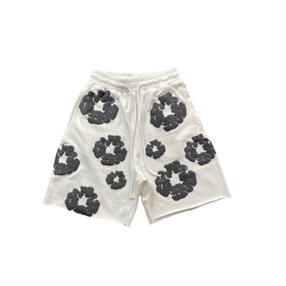 DENIM TEARS COTTON WREATH SHORTS WHITE - Prime Reps