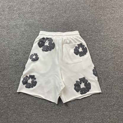 DENIM TEARS COTTON WREATH SHORTS WHITE - Prime Reps