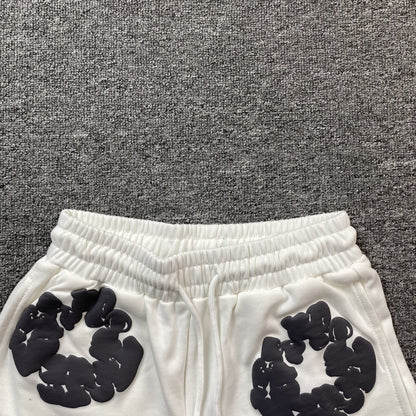 DENIM TEARS COTTON WREATH SHORTS WHITE - Prime Reps