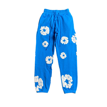 DENIM TEARS COTTON WREATH SWEATPANTS AZURE BLUE - Prime Reps