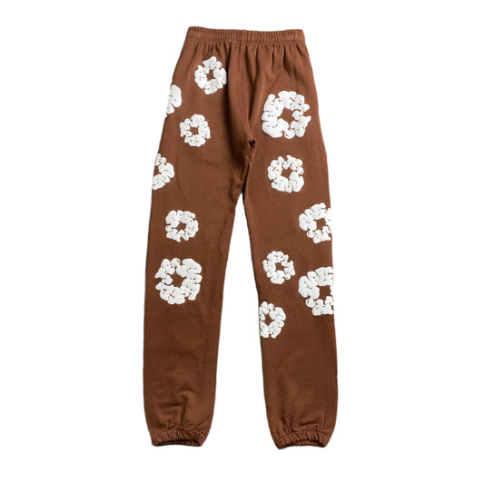 DENIM TEARS COTTON WREATH SWEATPANTS BROWN - Prime Reps