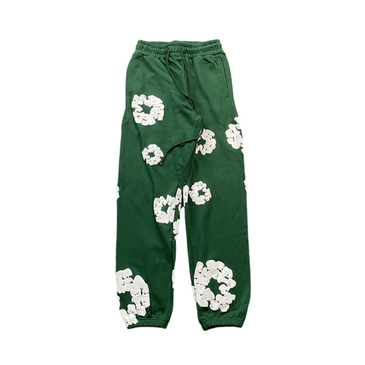 DENIM TEARS COTTON WREATH SWEATPANTS GREEN - Prime Reps