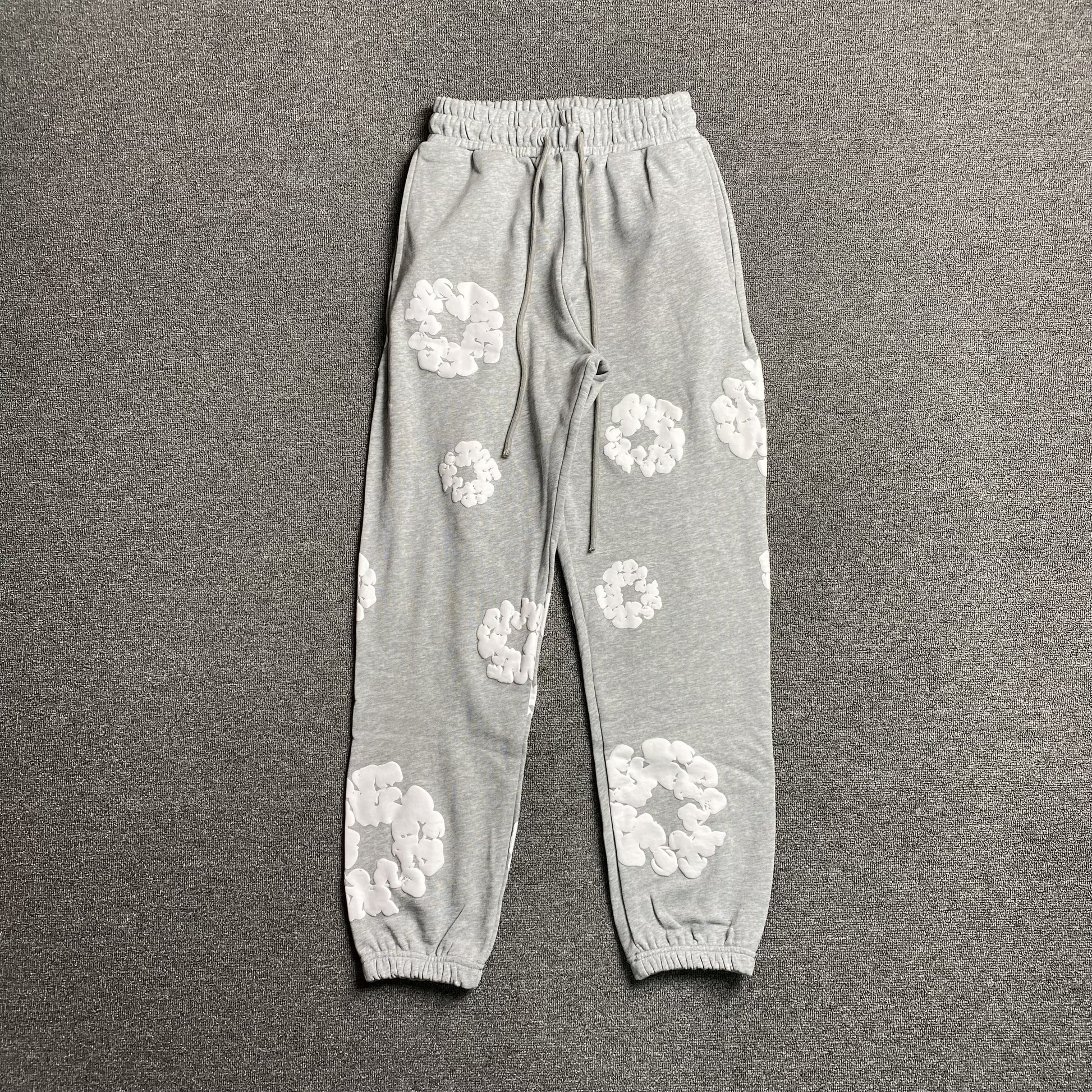 DENIM TEARS COTTON WREATH SWEATPANTS GREY - Prime Reps