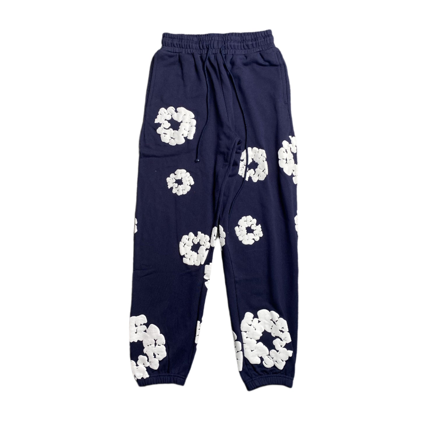 DENIM TEARS COTTON WREATH SWEATPANTS NAVY - Prime Reps