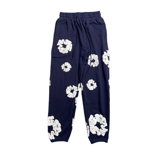 DENIM TEARS COTTON WREATH SWEATPANTS NAVY - Prime Reps