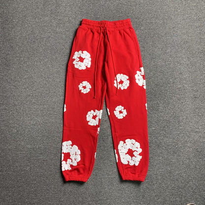 DENIM TEARS COTTON WREATH SWEATPANTS RED - Prime Reps