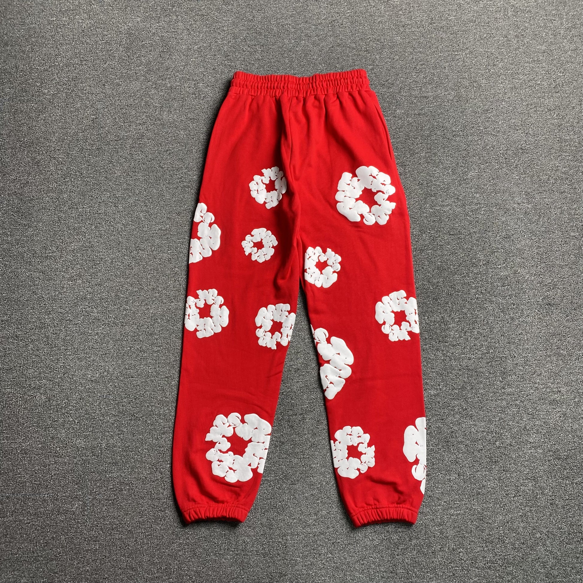 DENIM TEARS COTTON WREATH SWEATPANTS RED - Prime Reps