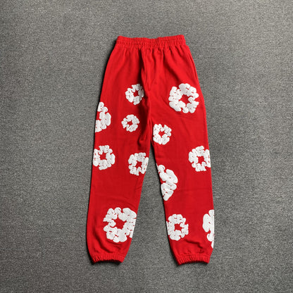 DENIM TEARS COTTON WREATH SWEATPANTS RED - Prime Reps