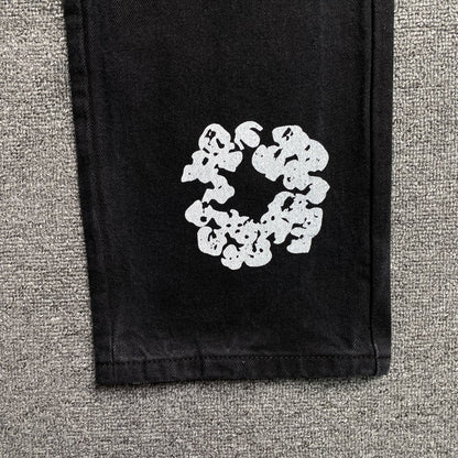 DENIM TEARS x LEVI'S COTTON WREATH JEANS BLACK - Prime Reps