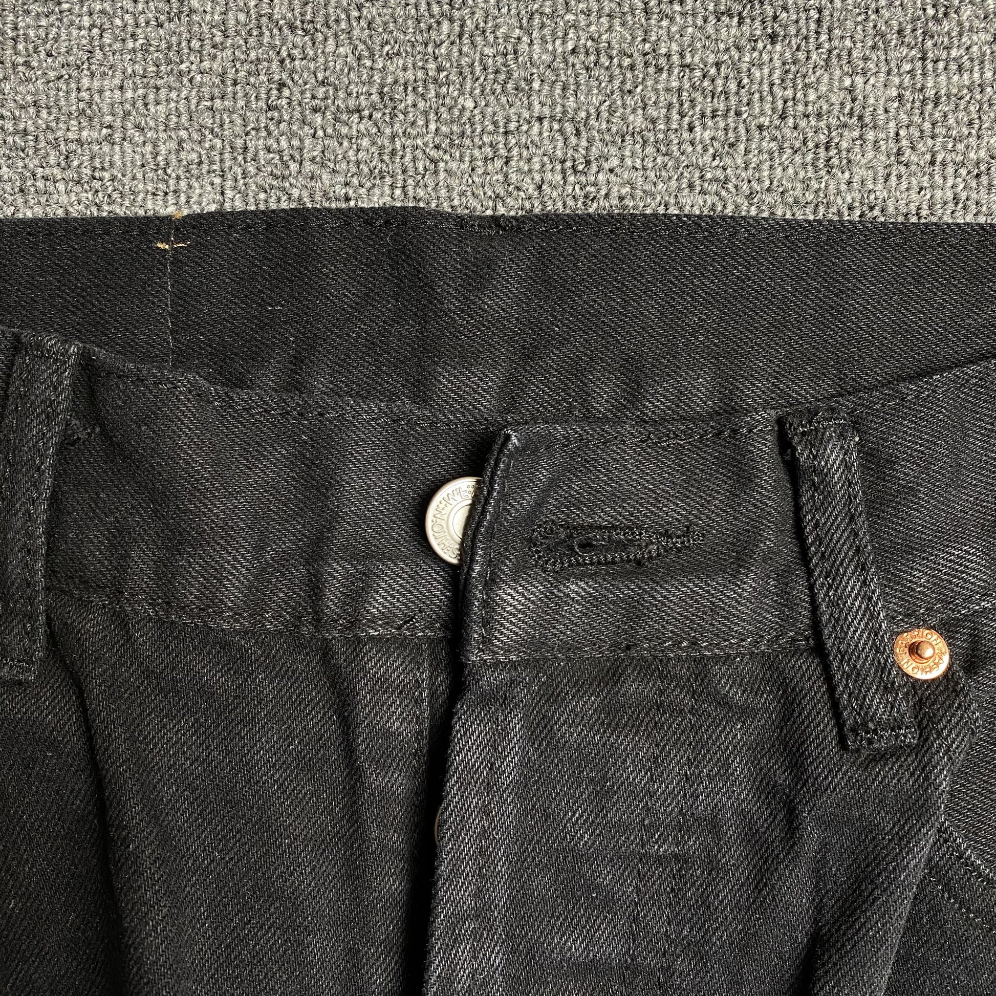 DENIM TEARS x LEVI'S COTTON WREATH JEANS BLACK - Prime Reps