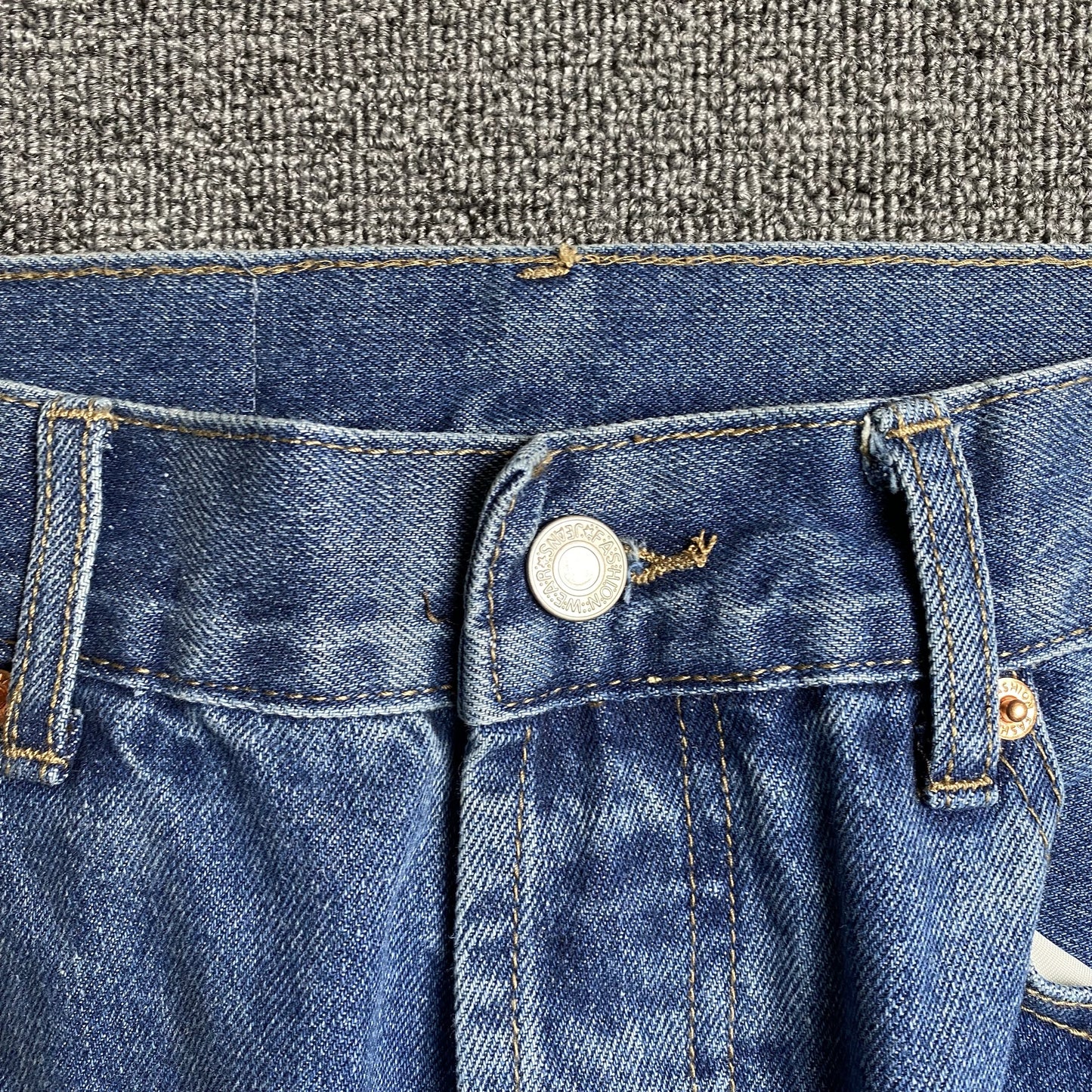 DENIM TEARS x LEVI'S COTTON WREATH JEANS BLUE - Prime Reps