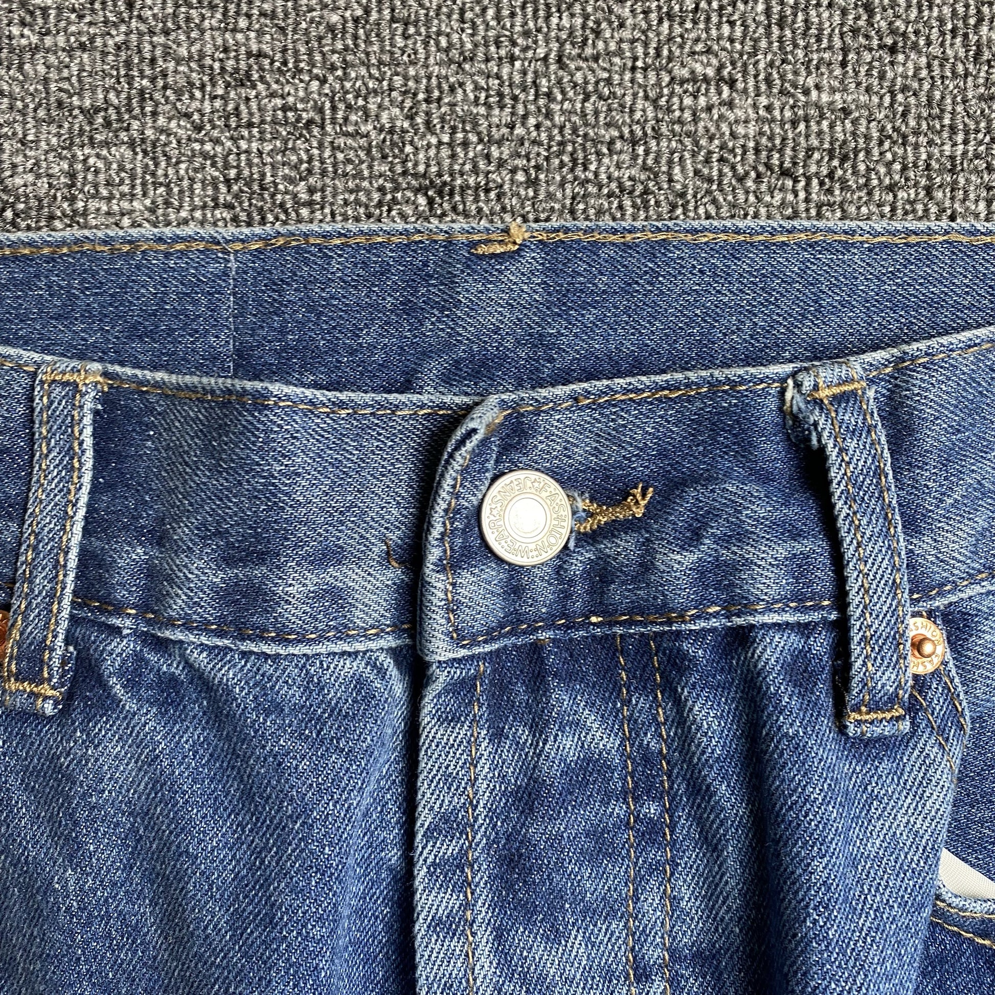 DENIM TEARS x LEVI'S COTTON WREATH JEANS BLUE - Prime Reps