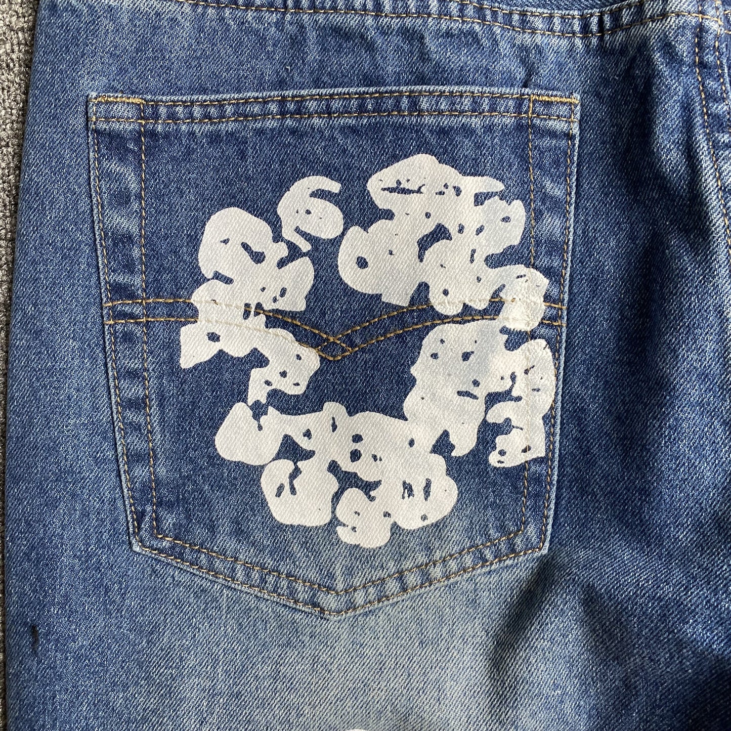 DENIM TEARS x LEVI'S COTTON WREATH JEANS BLUE - Prime Reps