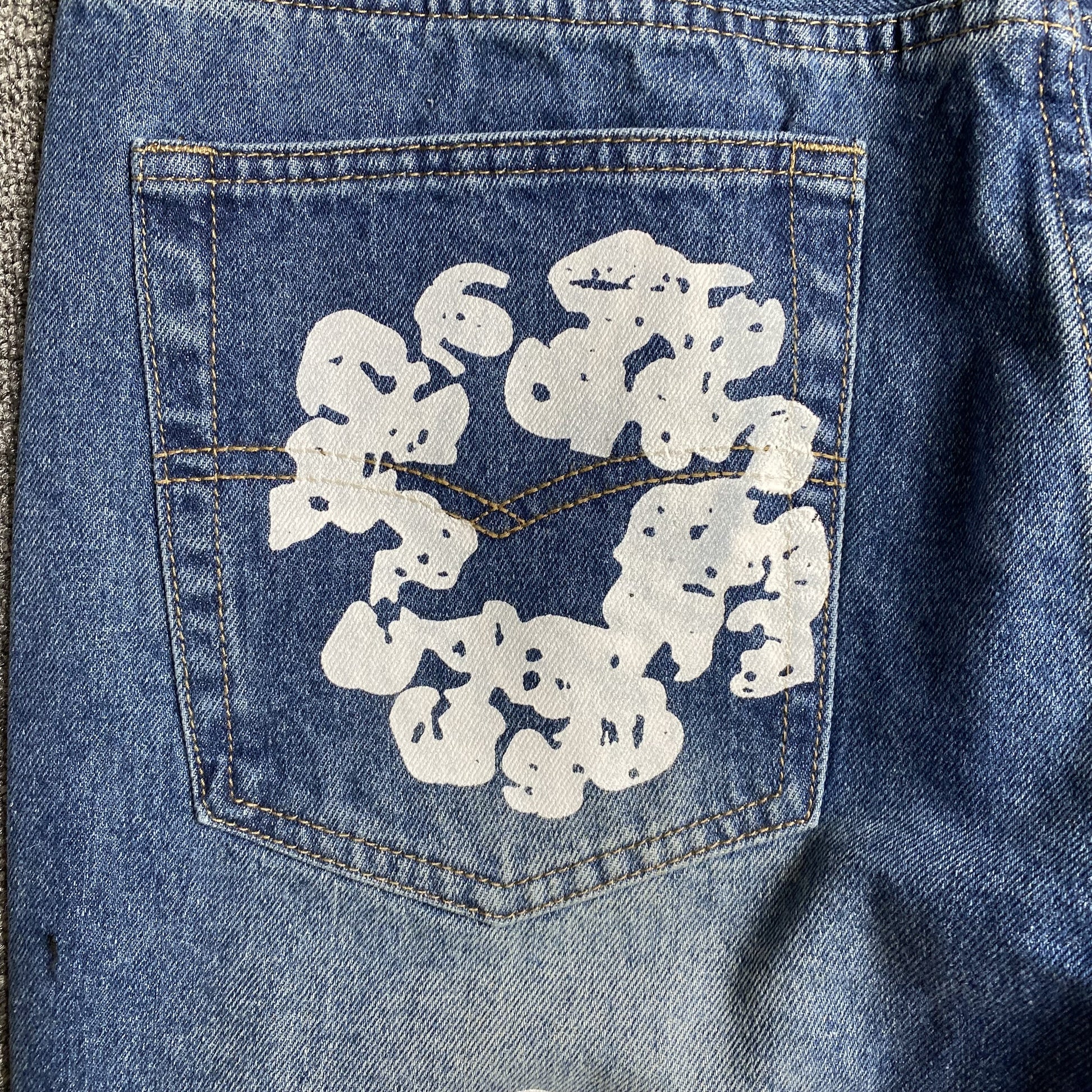 DENIM TEARS x LEVI'S COTTON WREATH JEANS BLUE - Prime Reps