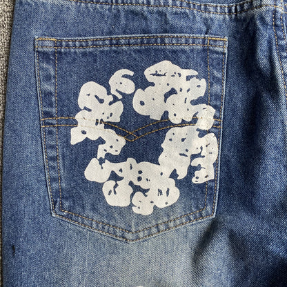 DENIM TEARS x LEVI'S COTTON WREATH JEANS BLUE - Prime Reps