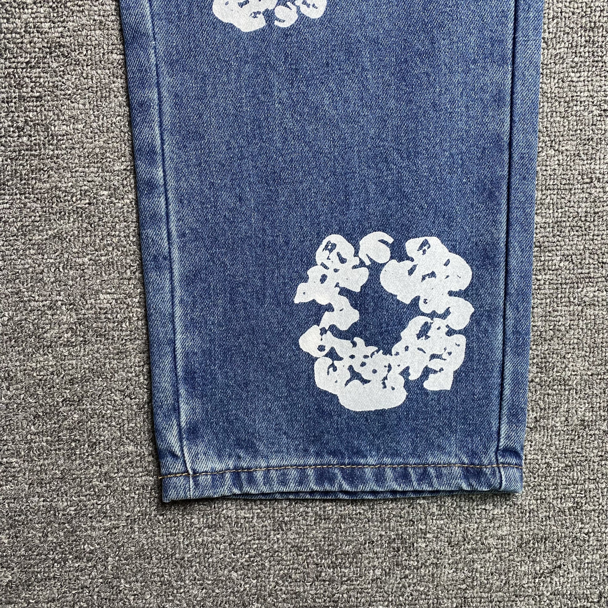 DENIM TEARS x LEVI'S COTTON WREATH JEANS BLUE - Prime Reps