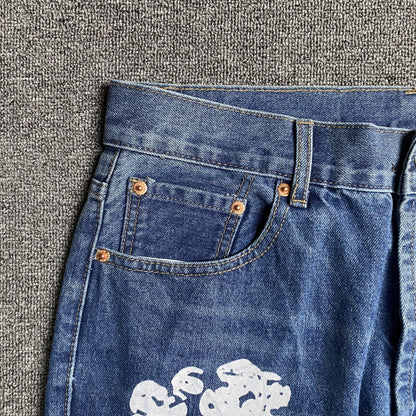 DENIM TEARS x LEVI'S COTTON WREATH JEANS BLUE - Prime Reps