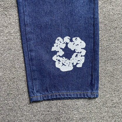 DENIM TEARS x LEVI'S COTTON WREATH JEANS DARK BLUE - Prime Reps