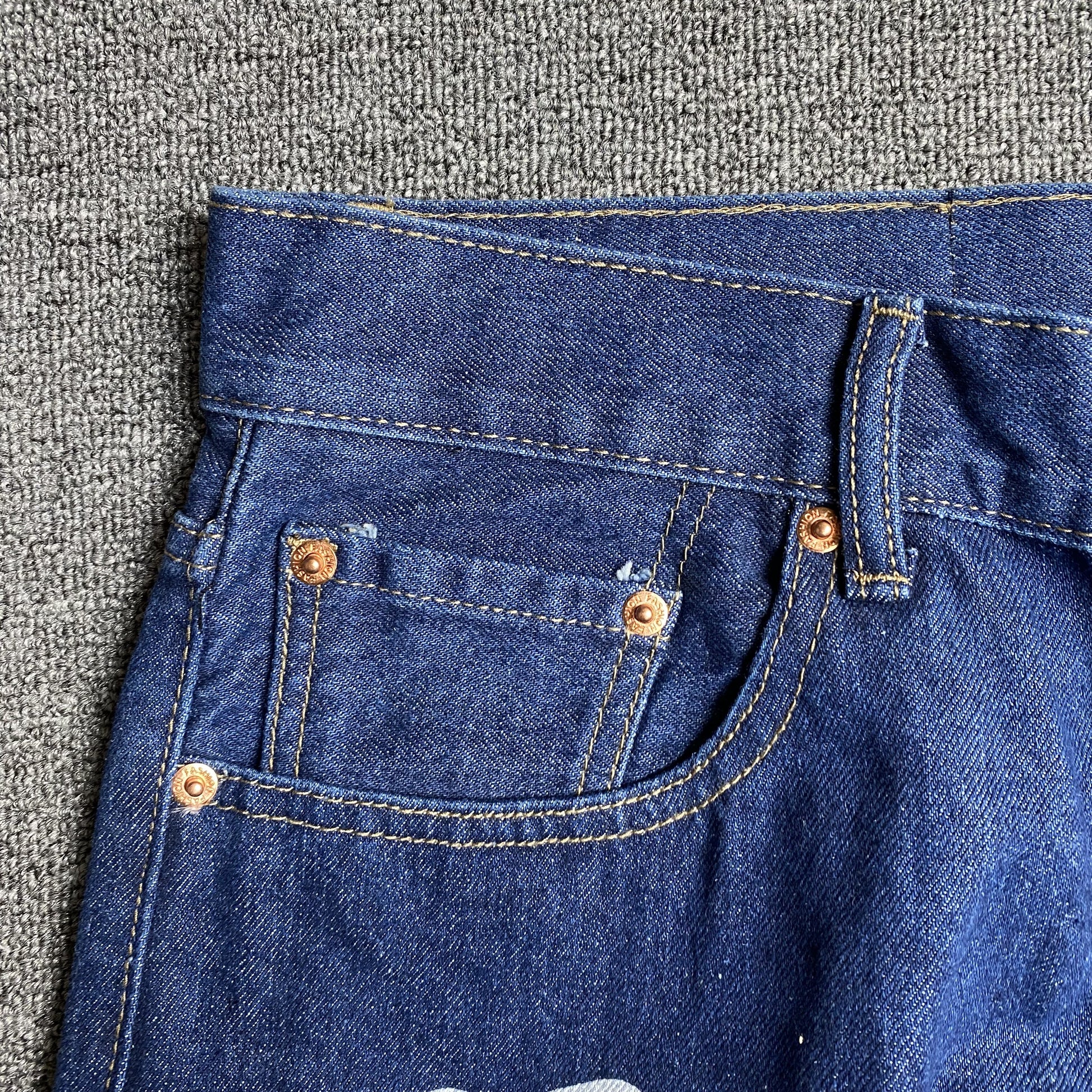 DENIM TEARS x LEVI'S COTTON WREATH JEANS DARK BLUE - Prime Reps