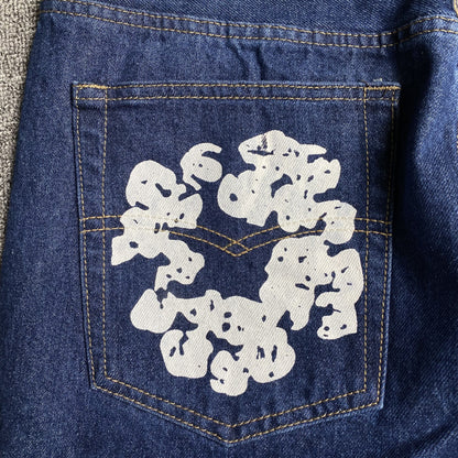 DENIM TEARS x LEVI'S COTTON WREATH JEANS DARK BLUE - Prime Reps
