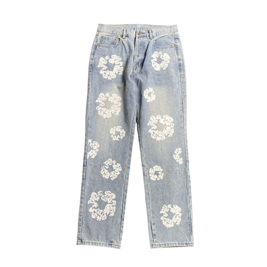 DENIM TEARS x LEVI'S COTTON WREATH JEANS LIGHT WASH - Prime Reps