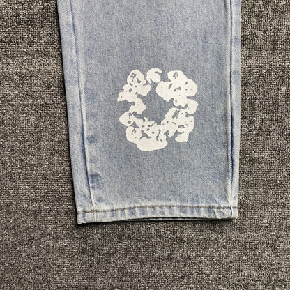 DENIM TEARS x LEVI'S COTTON WREATH JEANS LIGHT WASH - Prime Reps