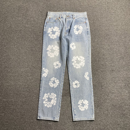 DENIM TEARS x LEVI'S COTTON WREATH JEANS LIGHT WASH - Prime Reps