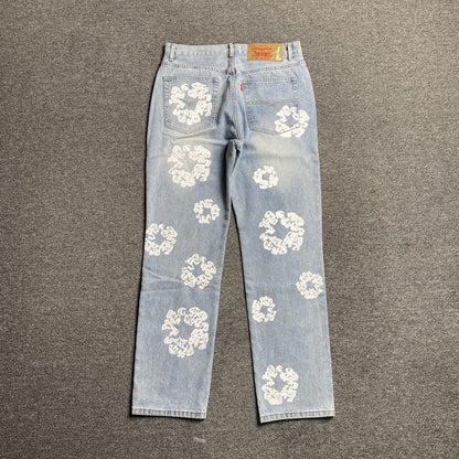 DENIM TEARS x LEVI'S COTTON WREATH JEANS LIGHT WASH - Prime Reps