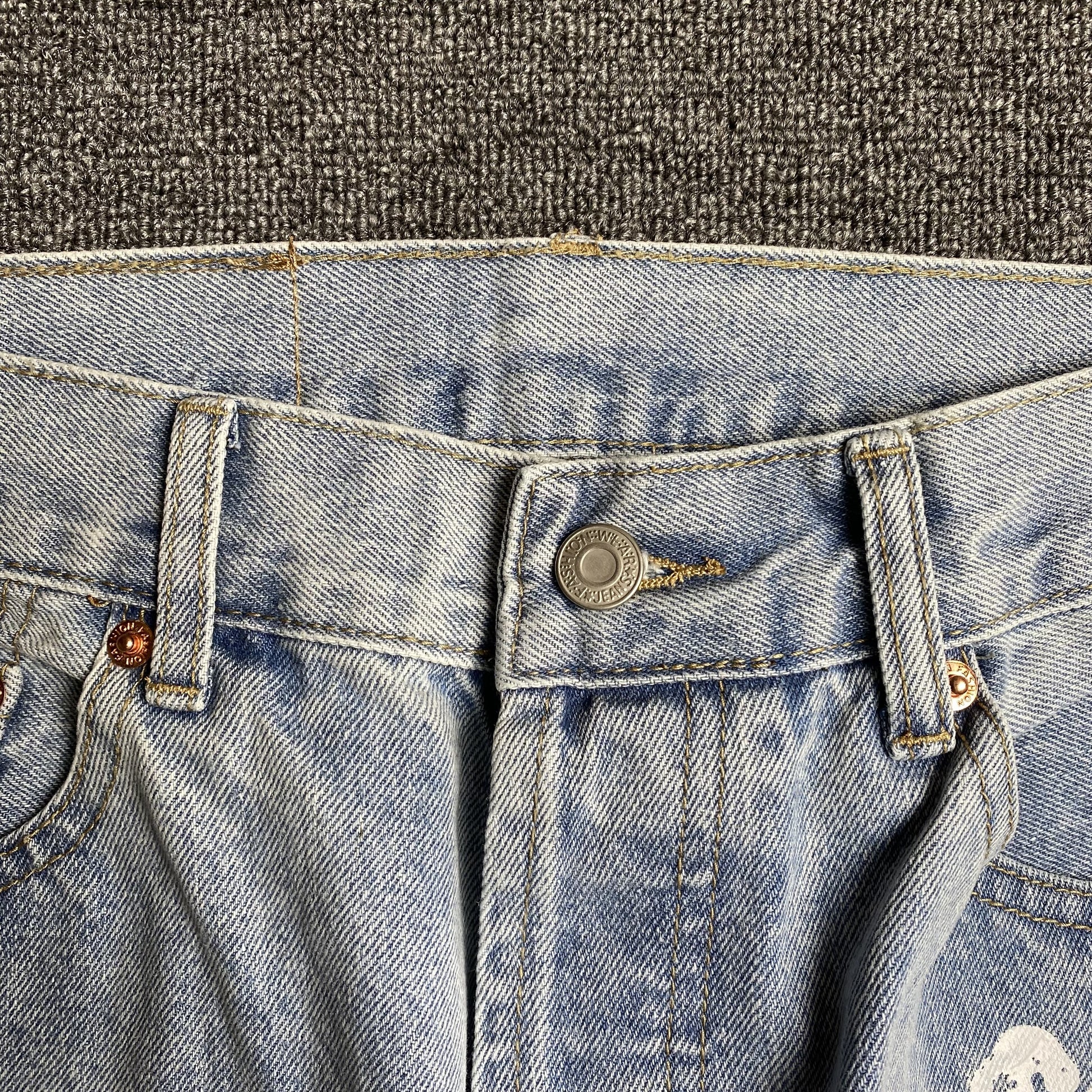 DENIM TEARS x LEVI'S COTTON WREATH JEANS LIGHT WASH - Prime Reps