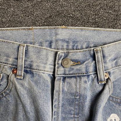 DENIM TEARS x LEVI'S COTTON WREATH JEANS LIGHT WASH - Prime Reps