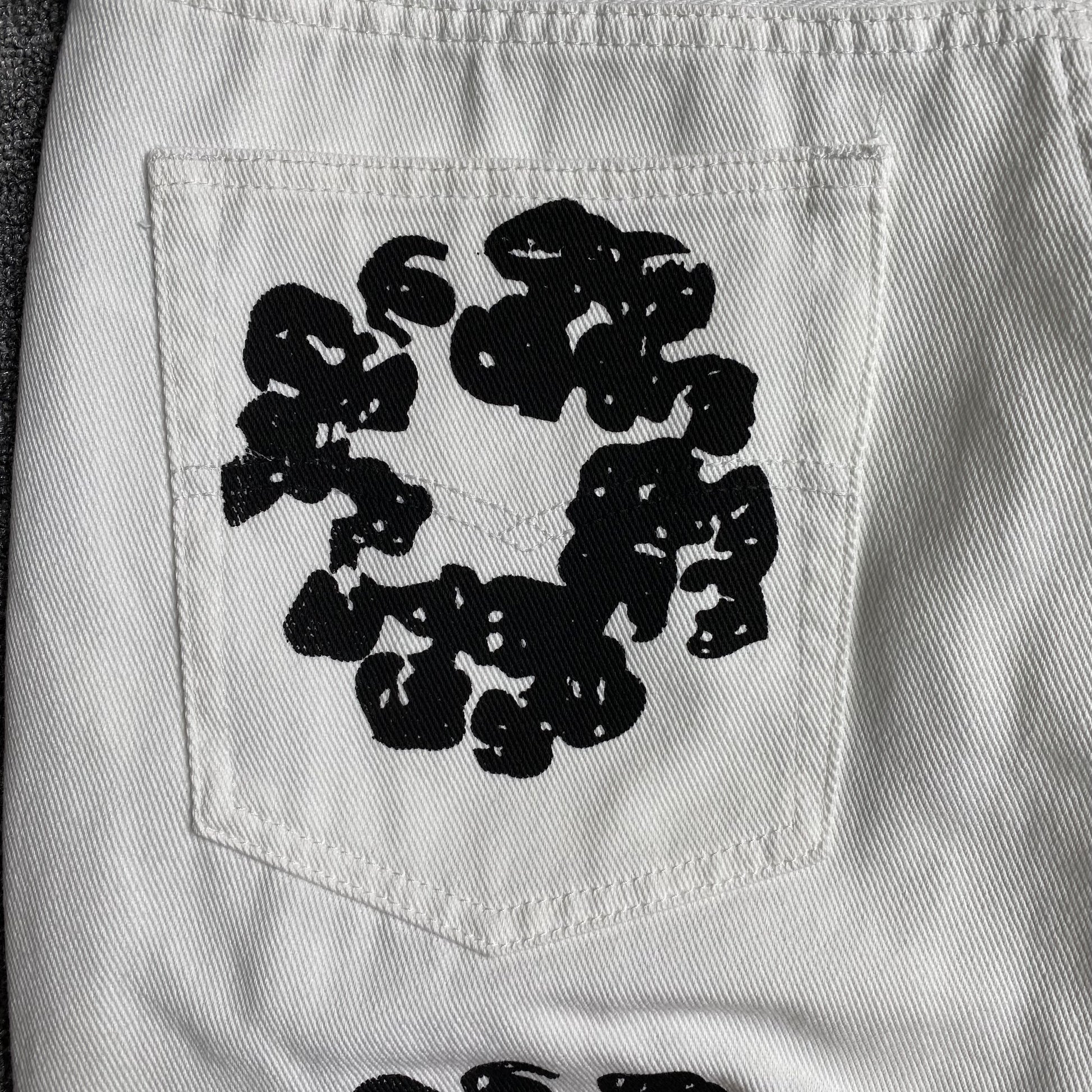 DENIM TEARS x LEVI'S COTTON WREATH JEANS WHITE - Prime Reps