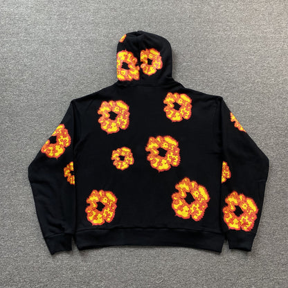 DENIM TEARS x OFFSET WREATH HOODIE BLACK - Prime Reps