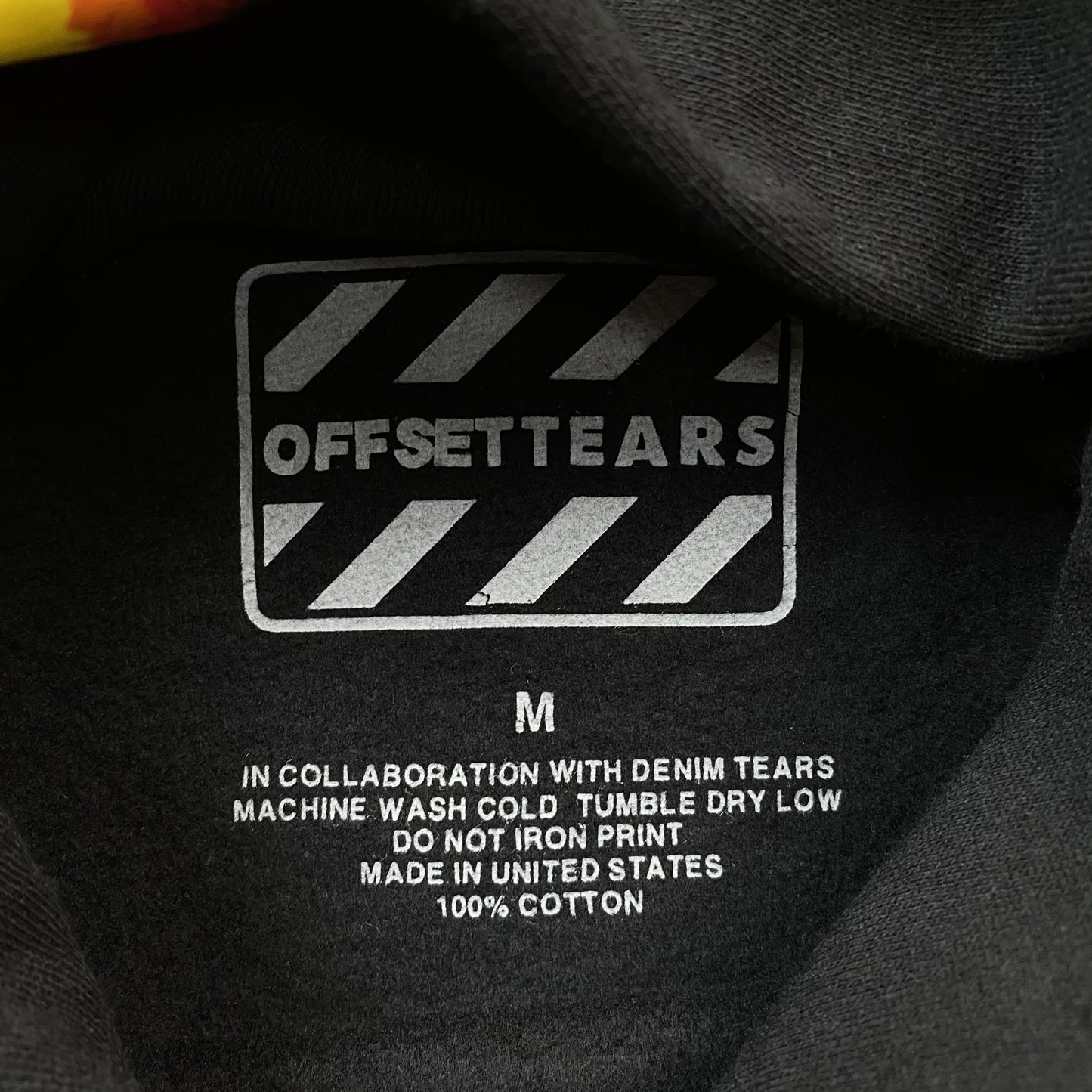 DENIM TEARS x OFFSET WREATH HOODIE BLACK - Prime Reps
