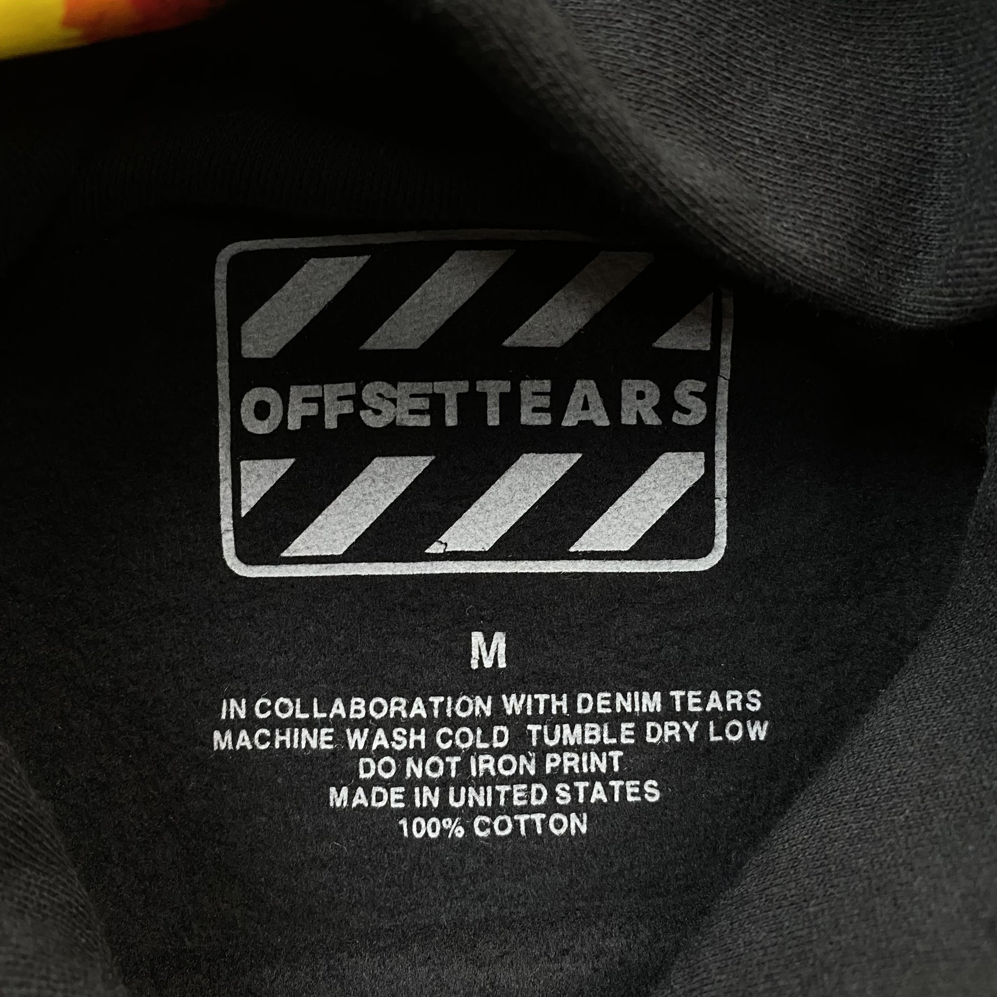 DENIM TEARS x OFFSET WREATH HOODIE BLACK - Prime Reps