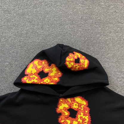 DENIM TEARS x OFFSET WREATH HOODIE BLACK - Prime Reps